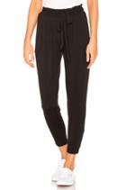 Belted Smocked Paperbag Waist Pant
