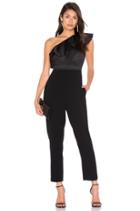 Satin Ruffle Jumpsuit
