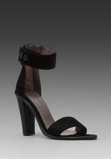 Tibi Barbara Heel In Black Pony & Suede