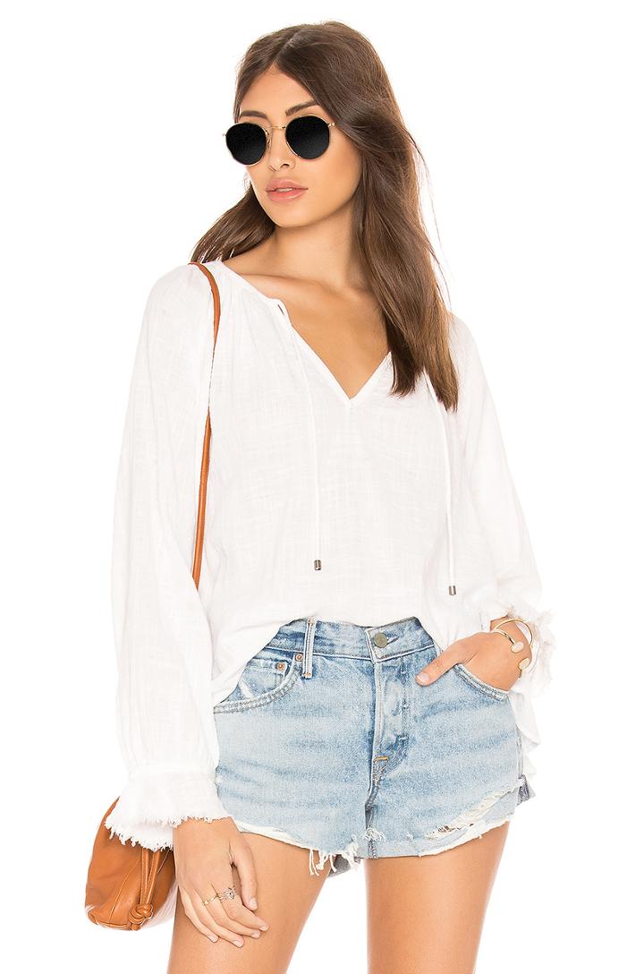 Crosshatch Gauze Blouse