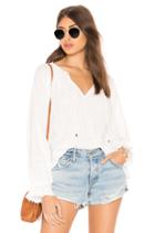 Crosshatch Gauze Blouse