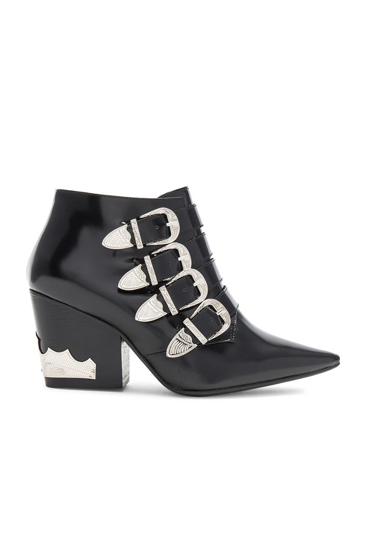Buckle Heeled Bootie