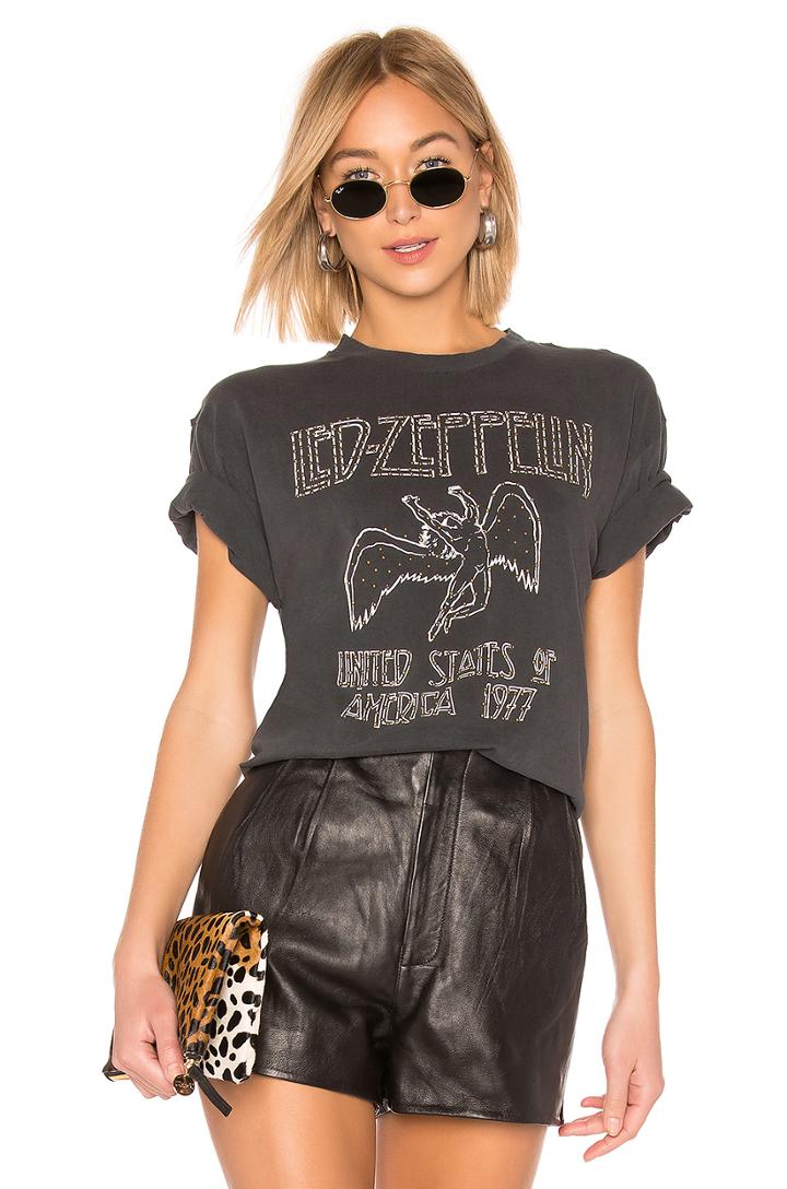 X Revolve Led Zeppelin Studded Tee