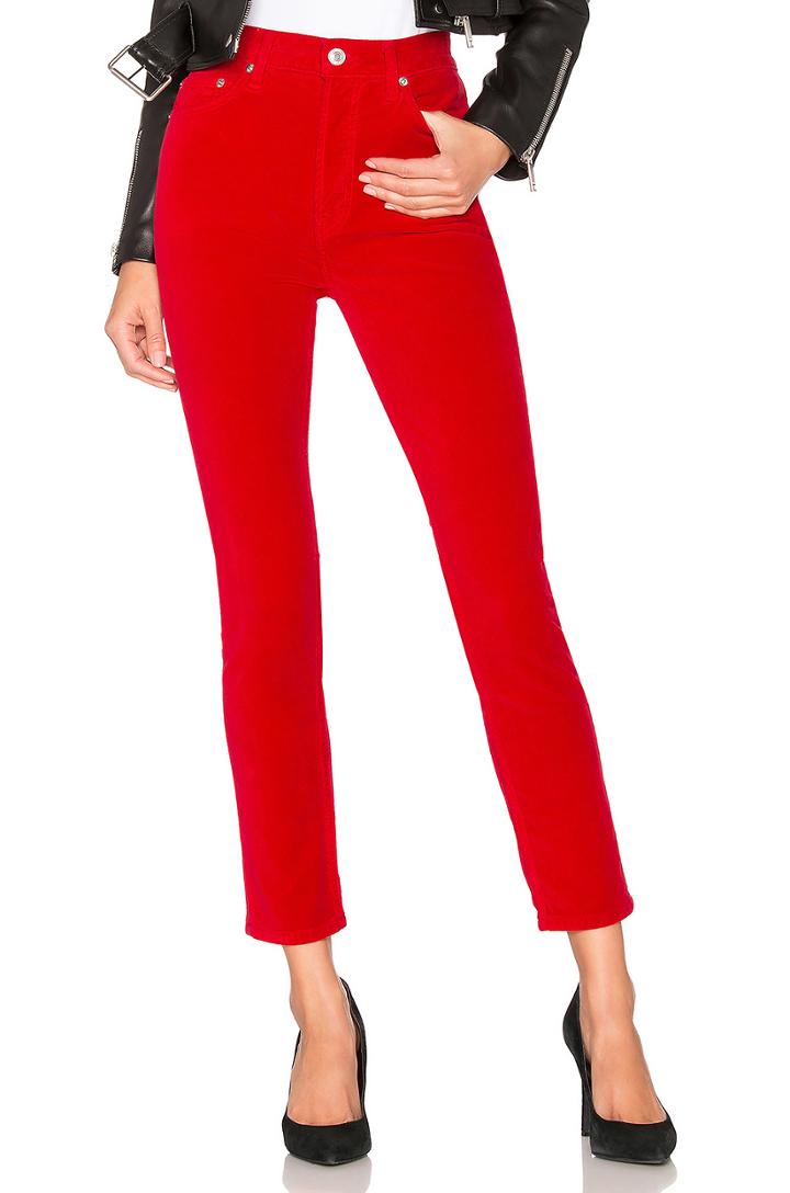 Originals Velvet High Rise Ankle Crop