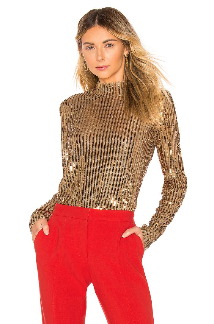 Gold Sequins Grace Top