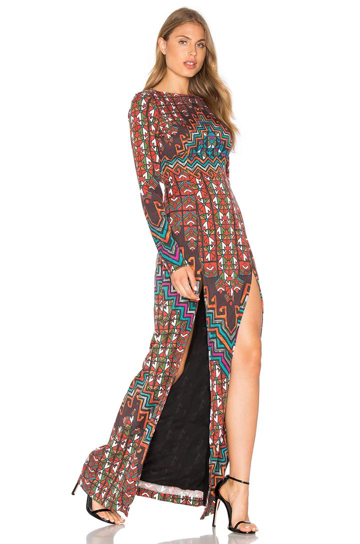 Bolnisi Rug Open Back Maxi Dress