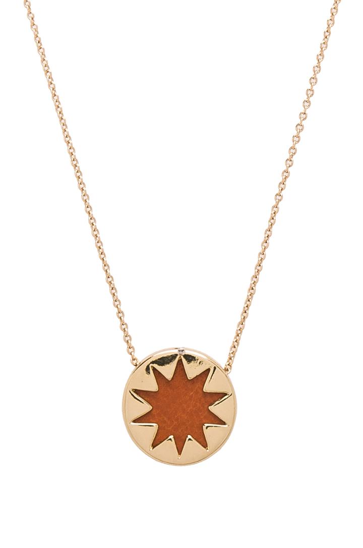 Mini Sunburst Pendant Necklace