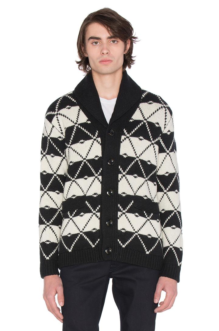 Core Jacquard Shawl Cardigan