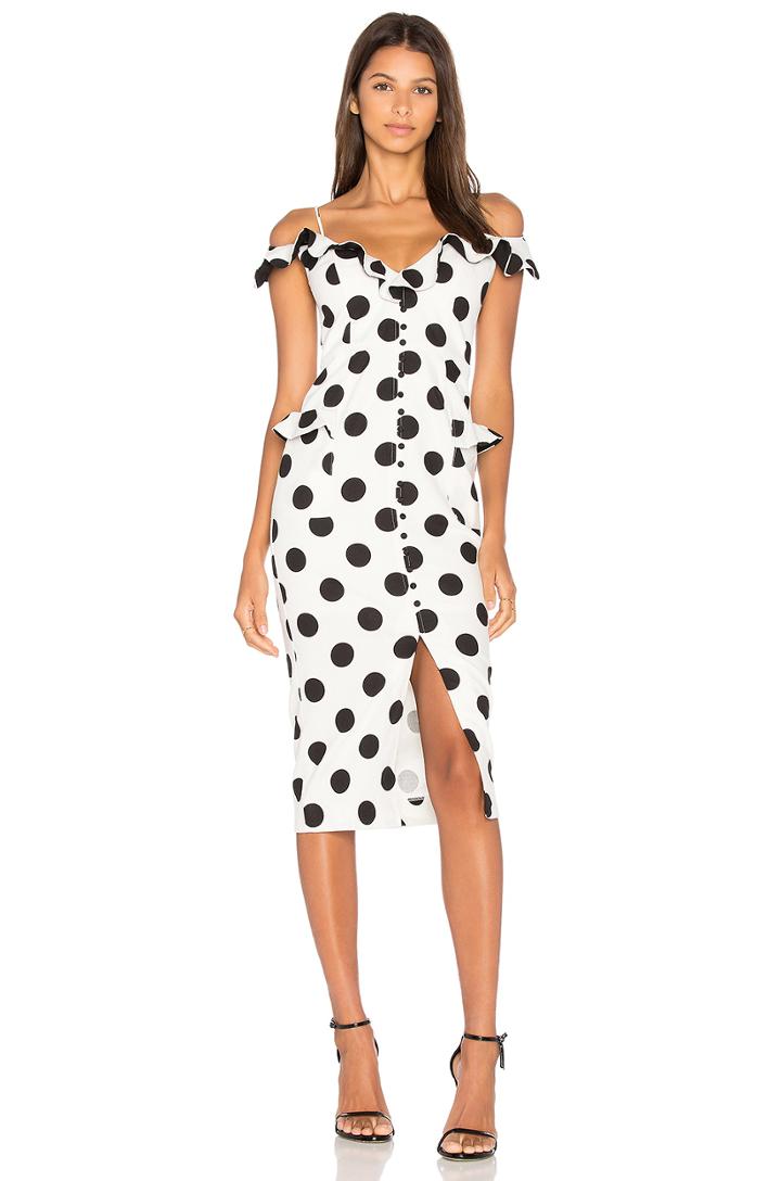 Spot Midi Dress