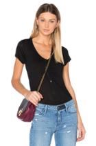 Cap Sleeve Low Neck Henley Tee