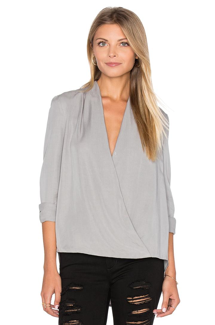 Faux Wrap Blouse