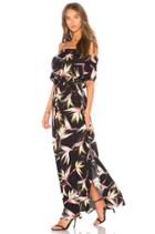 Off Shoulder Maxi Dress With Drawstring Waist