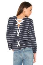 Dune Stripe Lace Up Back Top