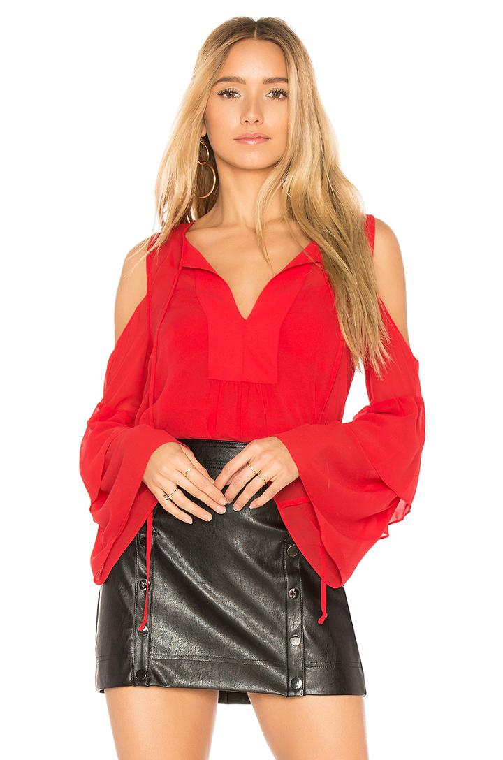 Jalena Flutter Sleeve Top