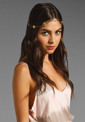 House Of Harlow Coin Headpiece In Gold