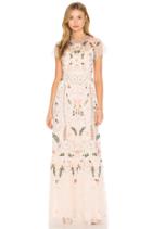 Floral Embellished Tiered Maxi Dress