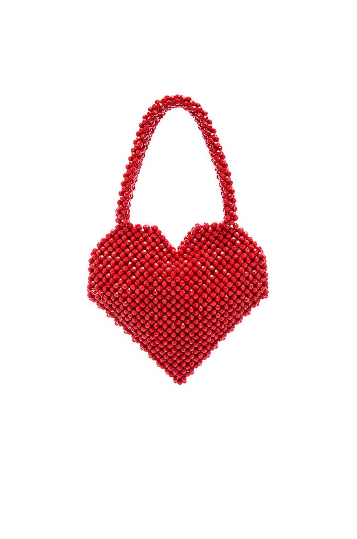 Maria Beaded Heart Tote