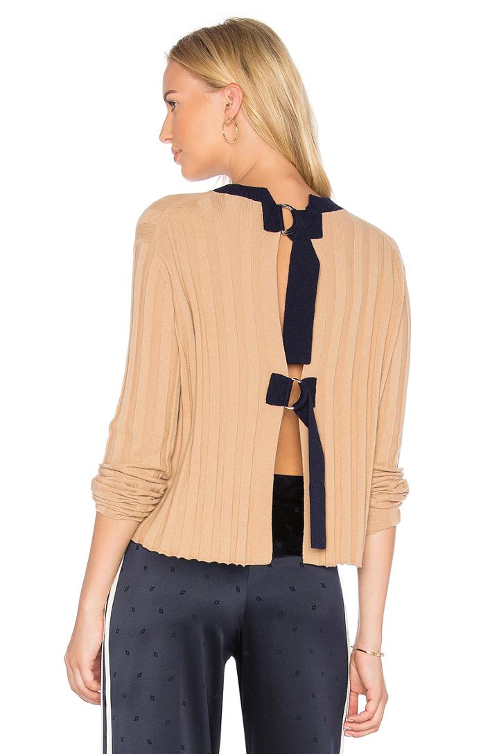 Open Back Pullover