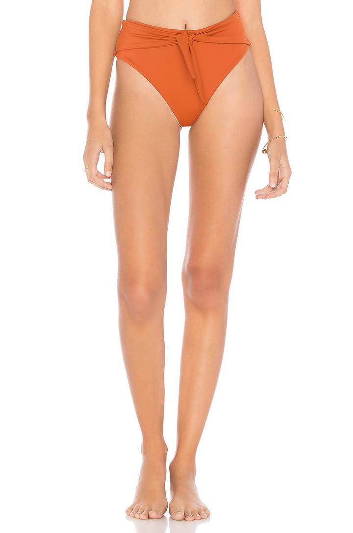 Tie Up High Waist Bikini Bottom