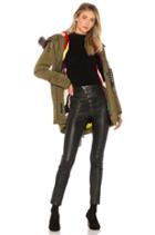 Cargo Coat With Mink Sections