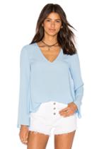 Long Sleeve V Neck Blouse