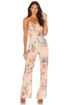 X Revolve Havana Nights Backless Splash Flared Jumpsuit