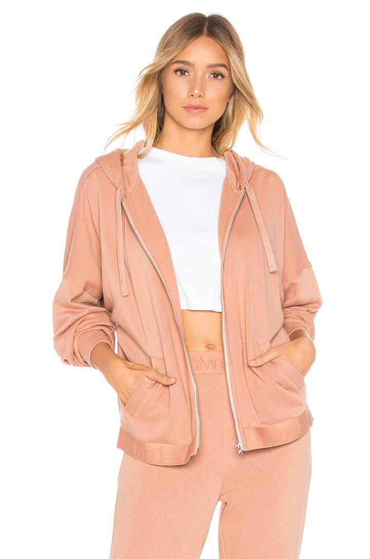Tonal Logo Full Zip Hoodie