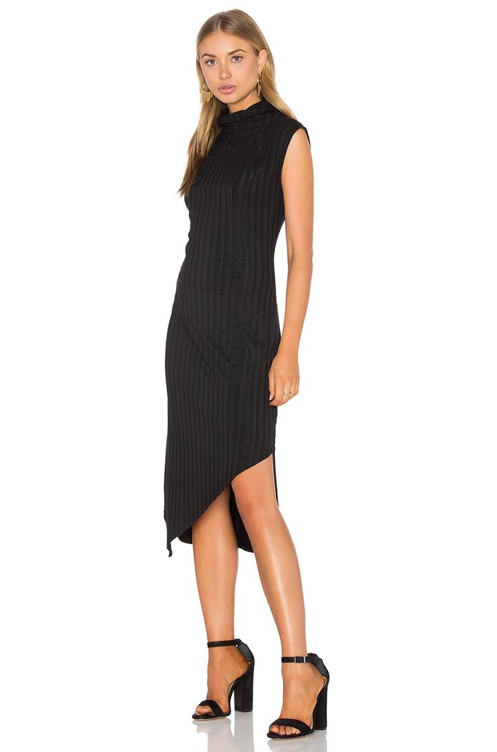 Rib Mock Neck Dress