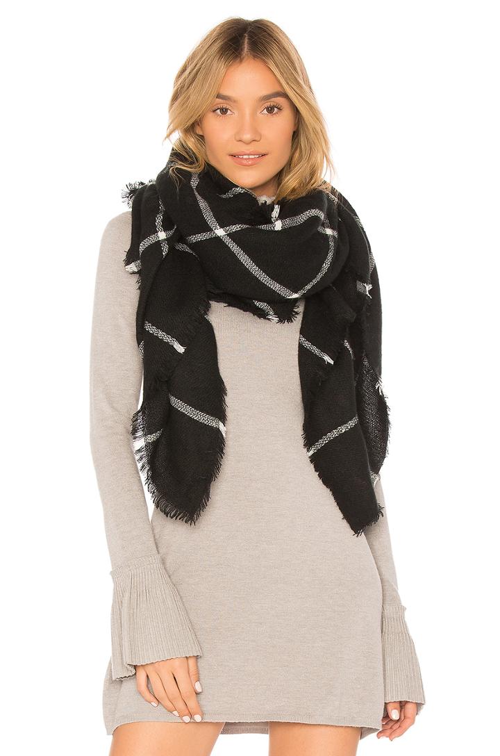 Windowpane Blanket Scarf