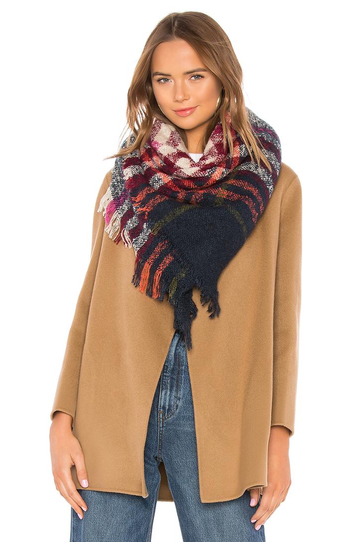 Bright Plaid Scarf