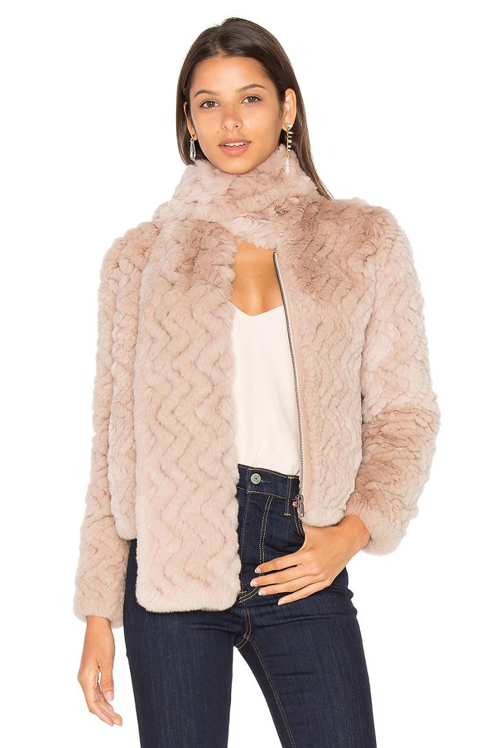 Sela Rabbit Fur Jacket