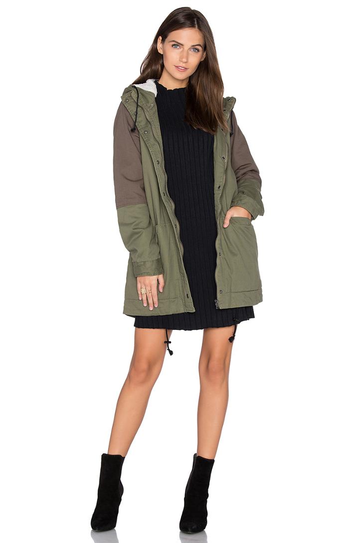 Midnight Faux Fur Lined Jacket