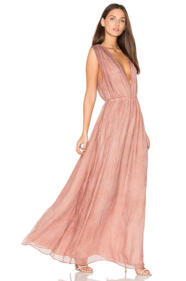 Black V Neck Maxi Dress