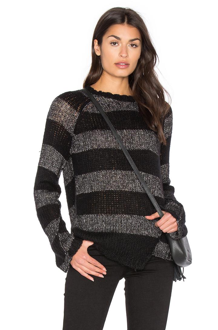 Offset Stripe Sweater