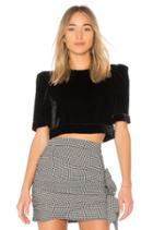 Puff Sleeve Velvet Top