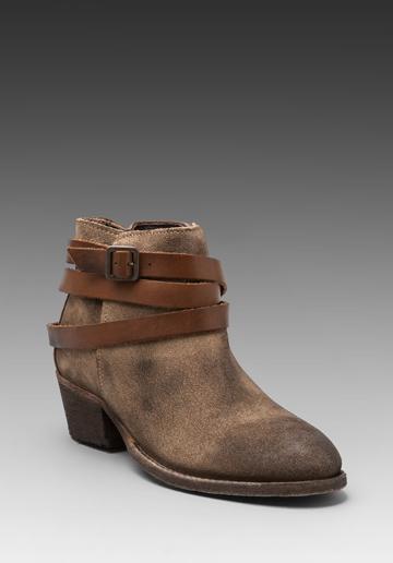 H By Hudson Horrigan Multi Suede Bootie In Tan