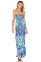 Strapless Dress With Frill Hem
