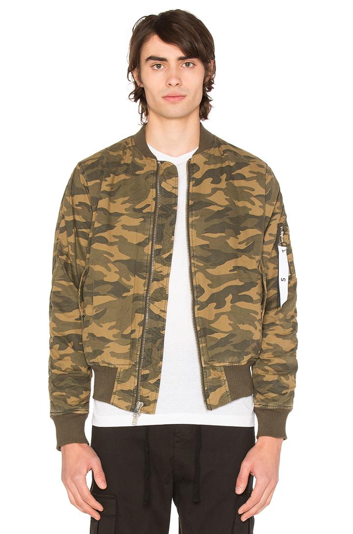Camo Washed Bomber