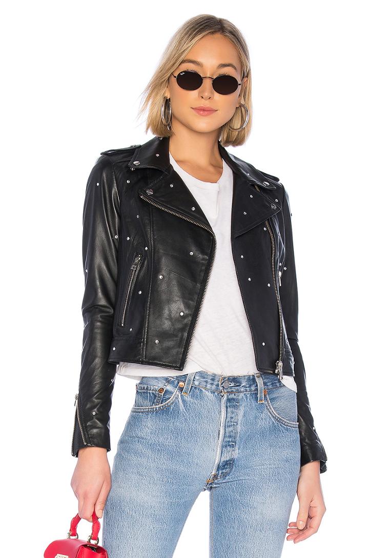 Donna Glam Leather Jacket