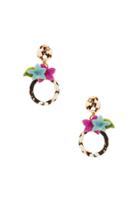 Hibiscus Hoop Earring
