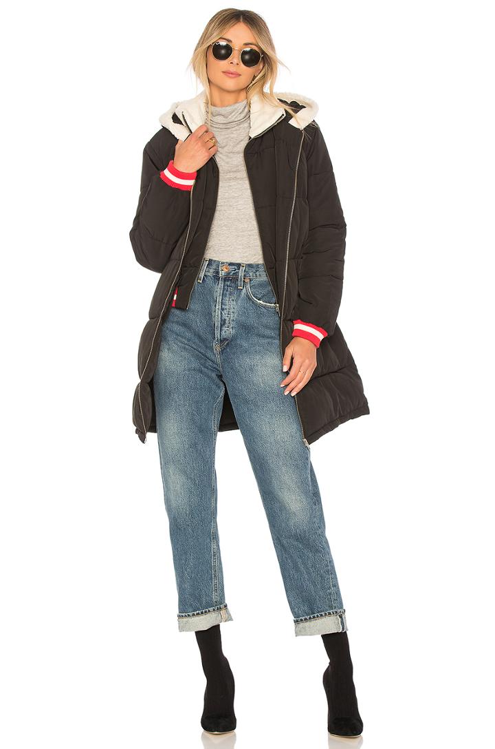 Prelude Layered Puffer With Faux Fur