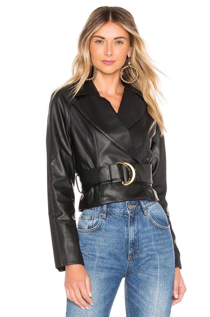 Joan Faux Leather Jacket