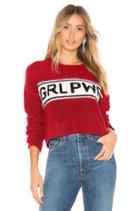 Grl Pwr Destroyed Sweater