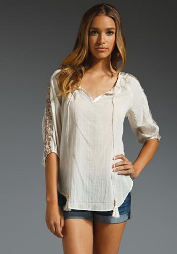 Ella Moss Isadora Top In Cream,neutrals