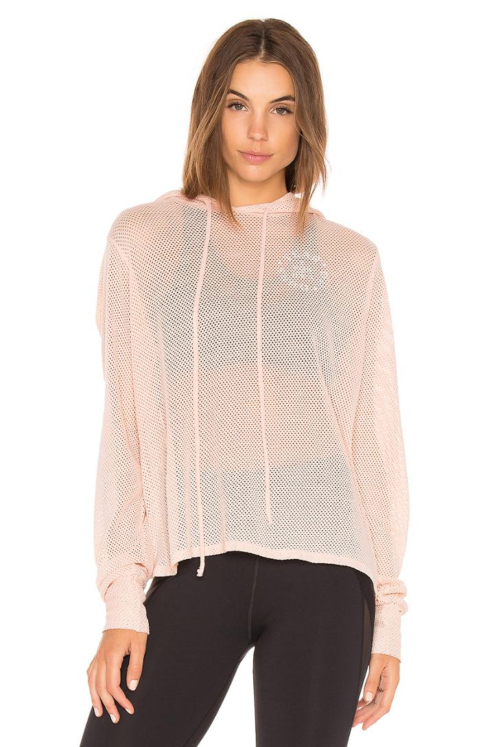 Mesh Cross Back Swing Hoodie