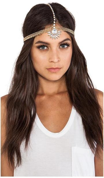 8 Other Reasons Dreamer Head Piece In Metallic Gold