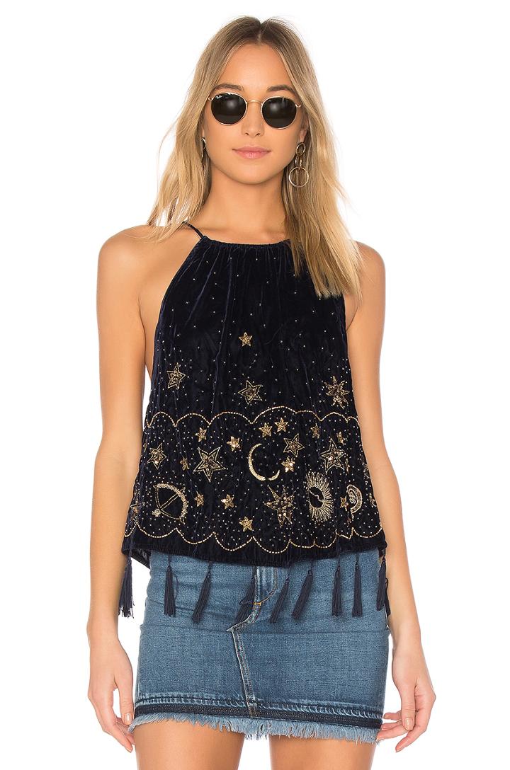 Midnight Magic Embellished Tank
