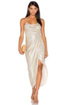 Esmeralda Lace Up Cowl Maxi Dress