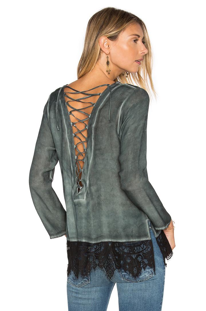 Lace Back Blouse
