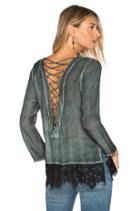 Lace Back Blouse